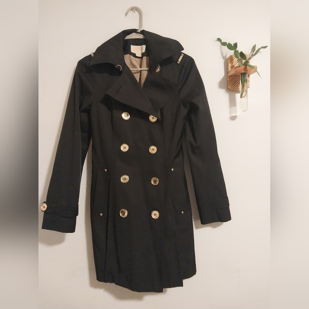 Black Michael Kors Rain Jacket